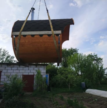Купить баню бочку № 497 в донском по цене от 373765 руб. цена в донском от 373 765 руб.